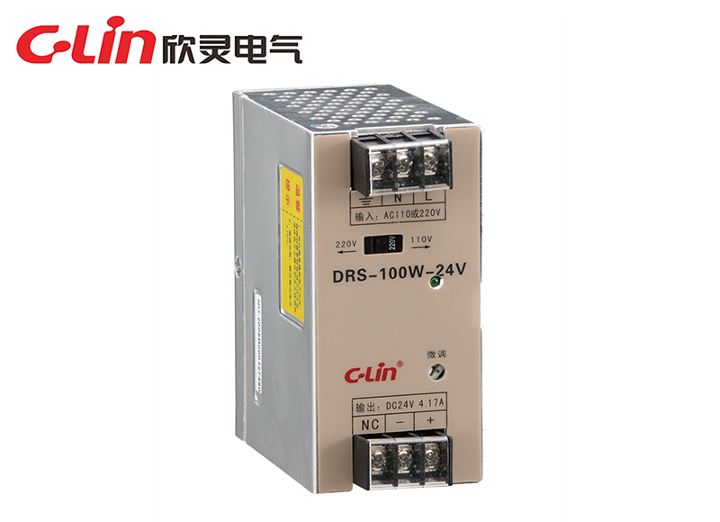 DRS-100W/120W/150W指示燈導(dǎo)軌式開關(guān)電源