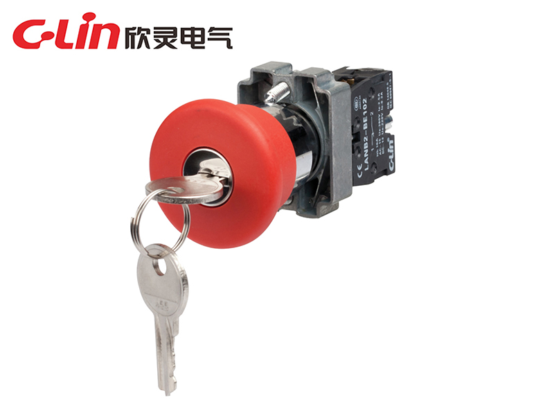 LANB2-BS142帶鑰匙轉(zhuǎn)動復位緊急鈕